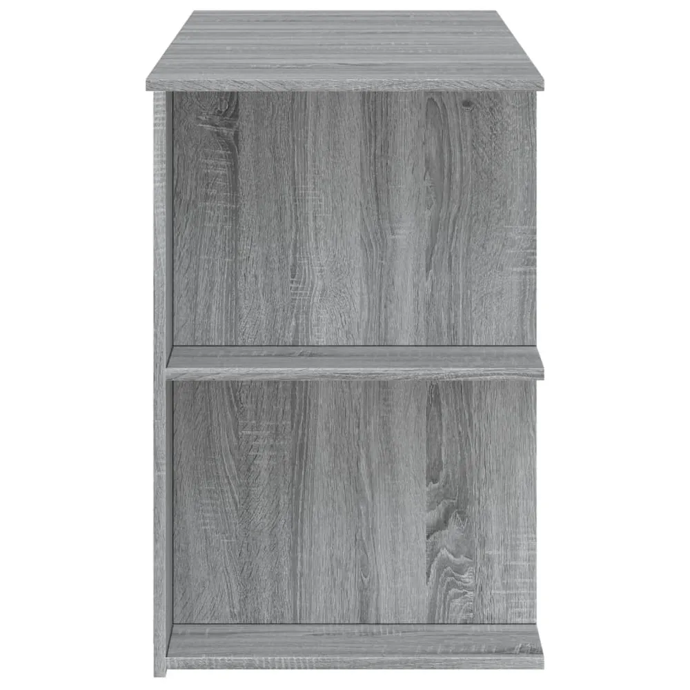 vidaXL Bureau sonoma gris 140x50x75 cm bois d'ingénierie