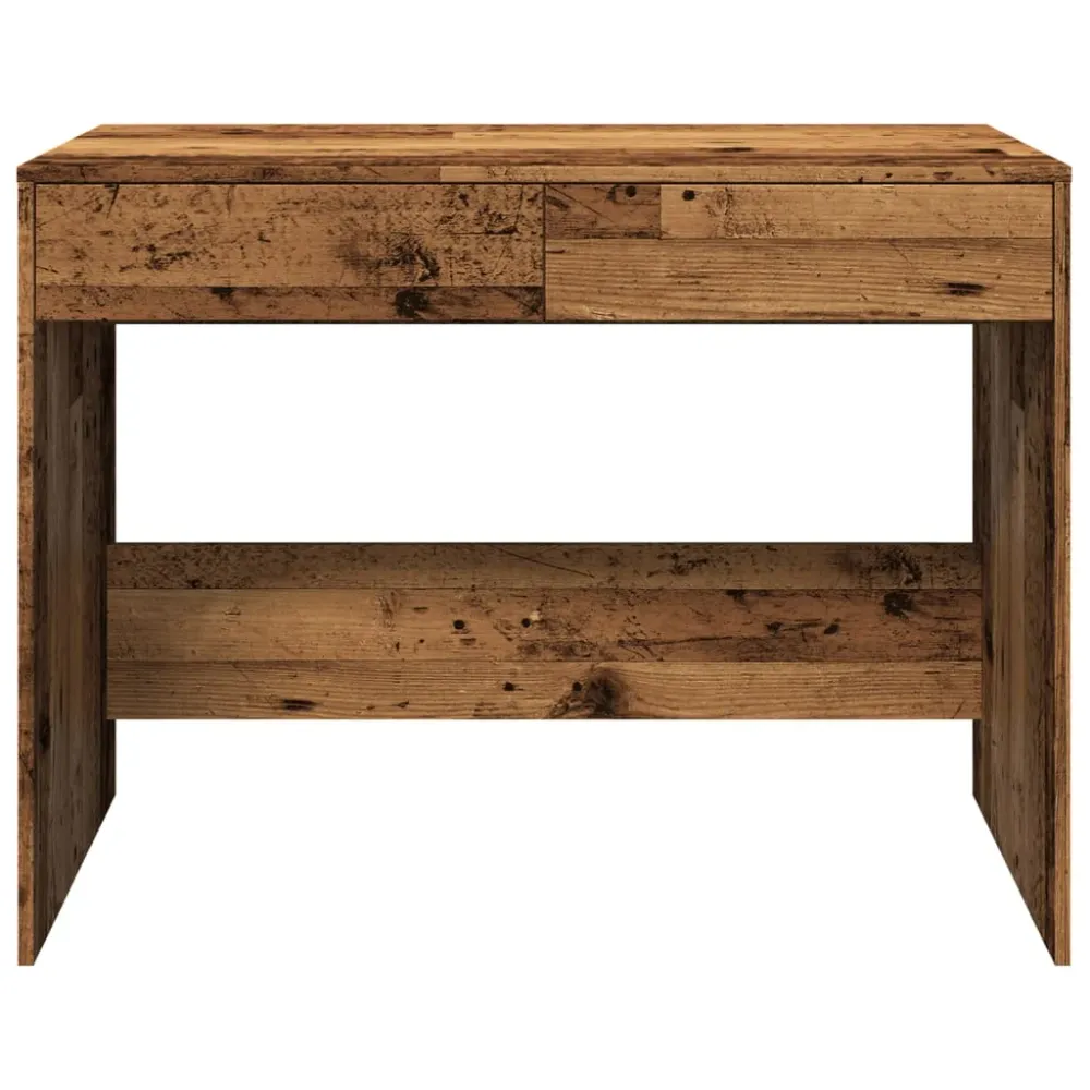 vidaXL Bureau vieux bois 101x50x76,5 cm bois d'ingénierie