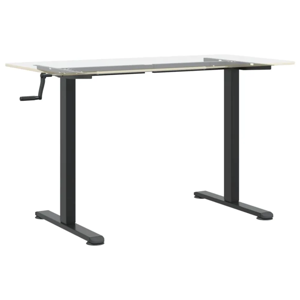 vidaXL Cadre de bureau debout noir (94-135)x60x(70-114) cm acier