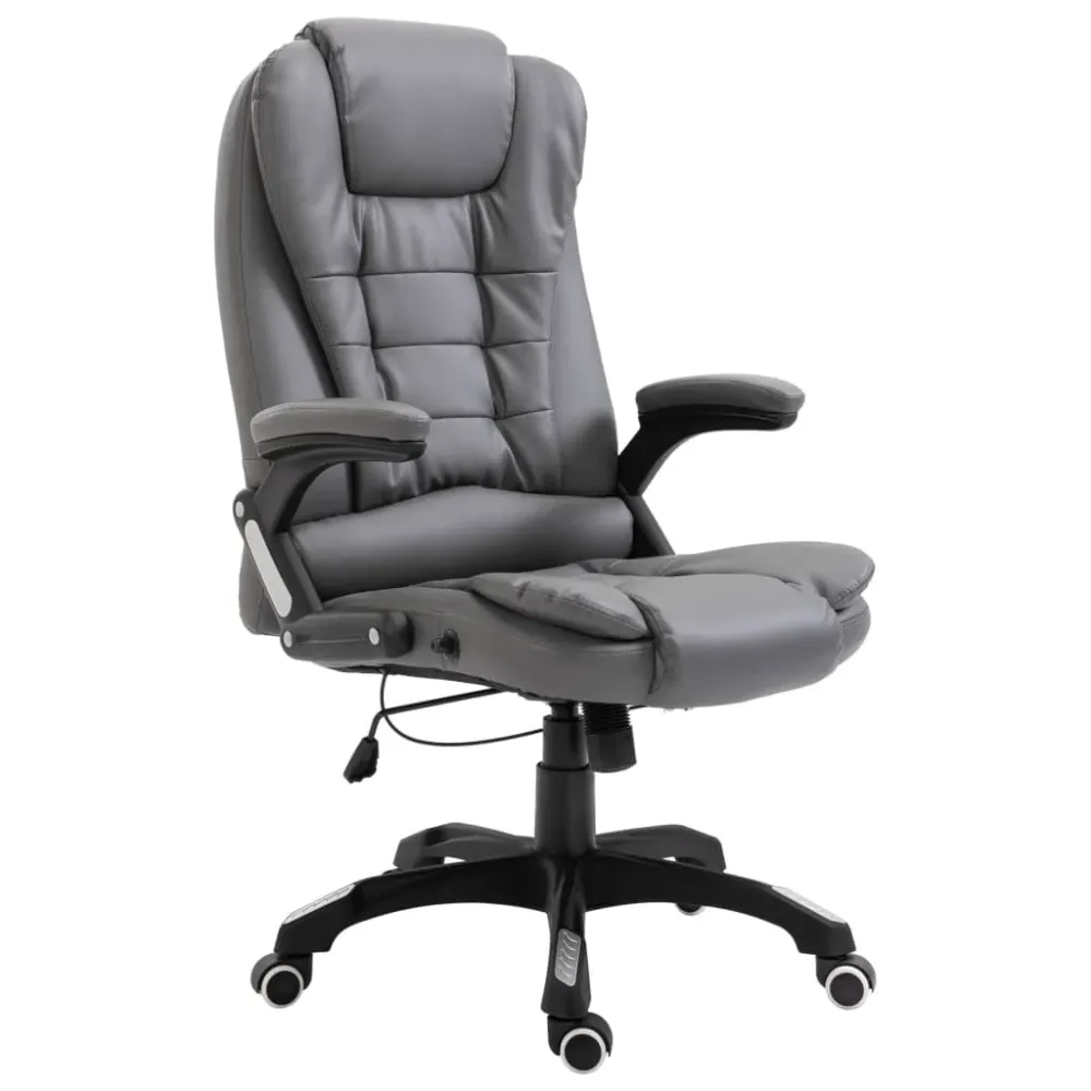 vidaXL Chaise de bureau Anthracite Similicuir
