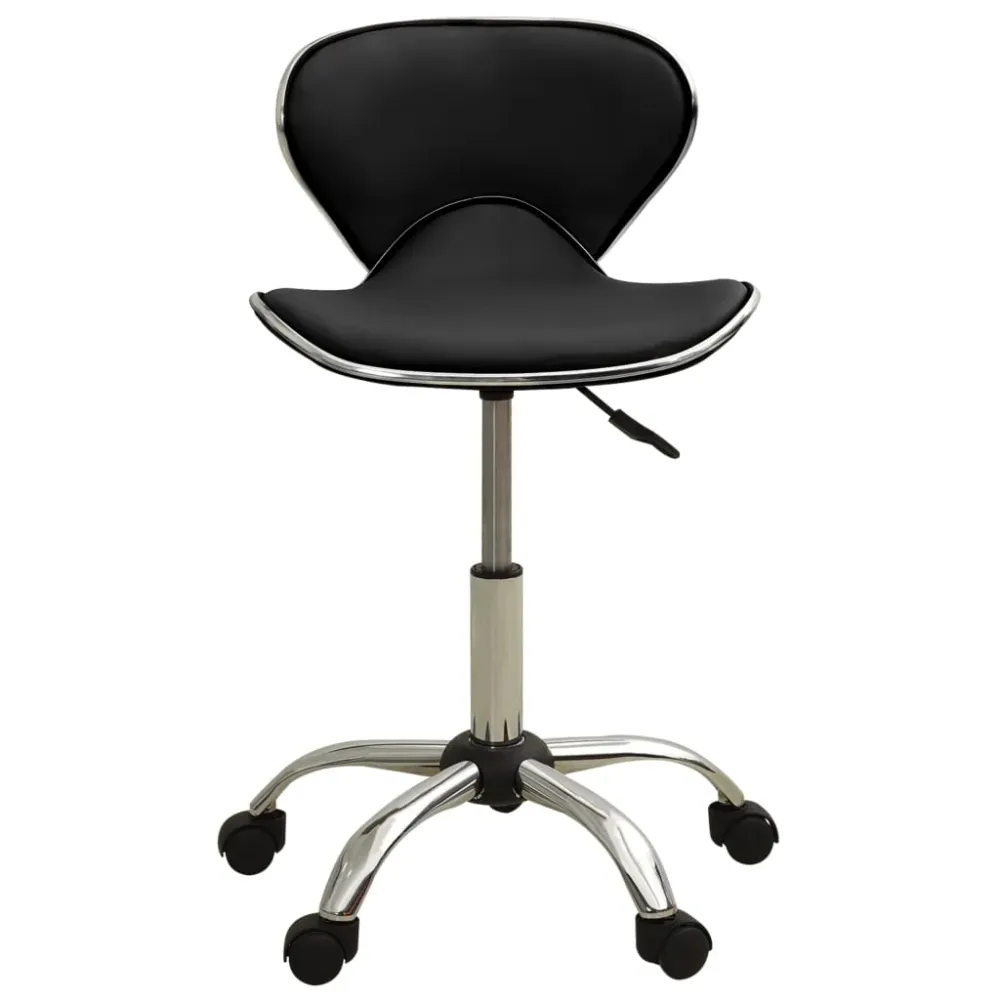vidaXL Chaise de bureau Noir Similicuir