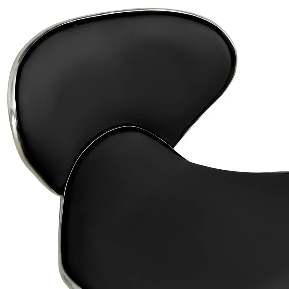 vidaXL Chaise de bureau Noir Similicuir