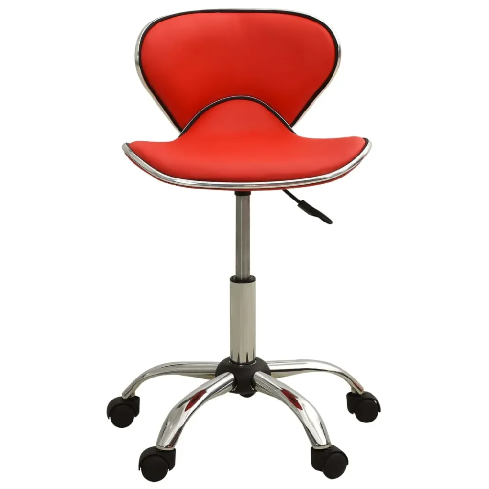 vidaXL Chaise de bureau Rouge Similicuir