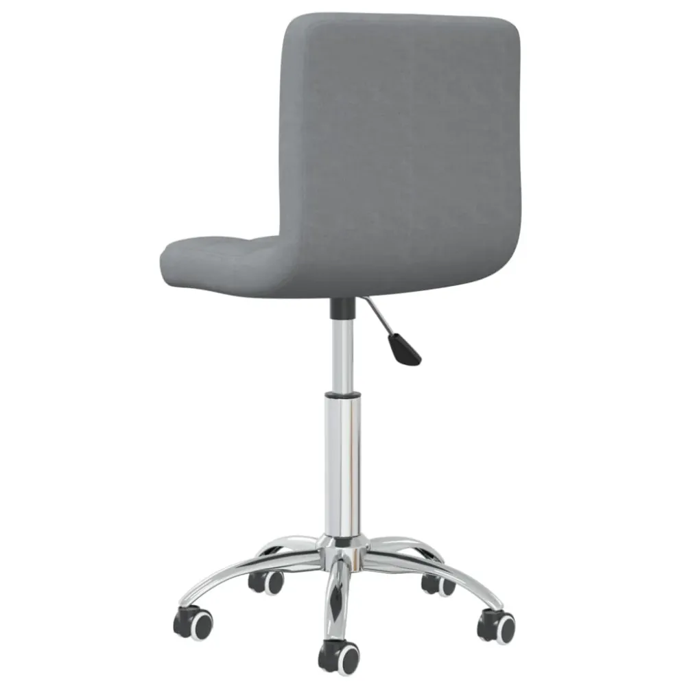 vidaXL Chaise pivotante de bureau Gris clair Tissu