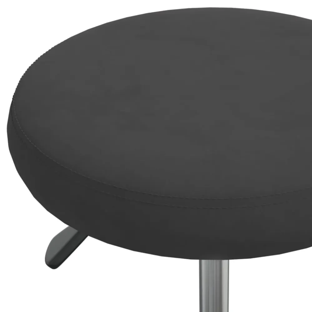 vidaXL Chaise pivotante de bureau Noir Velours