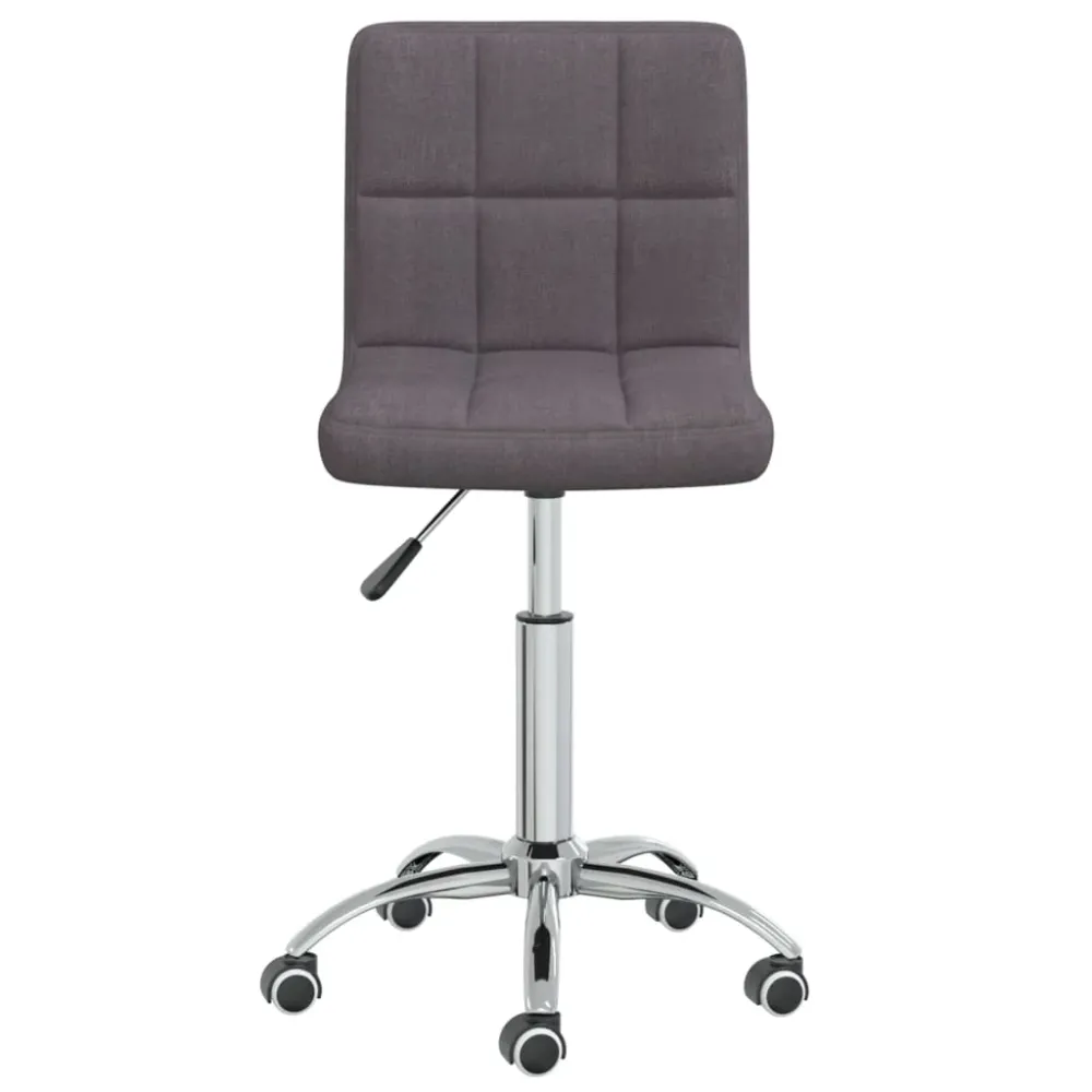 vidaXL Chaise pivotante de bureau Taupe Tissu