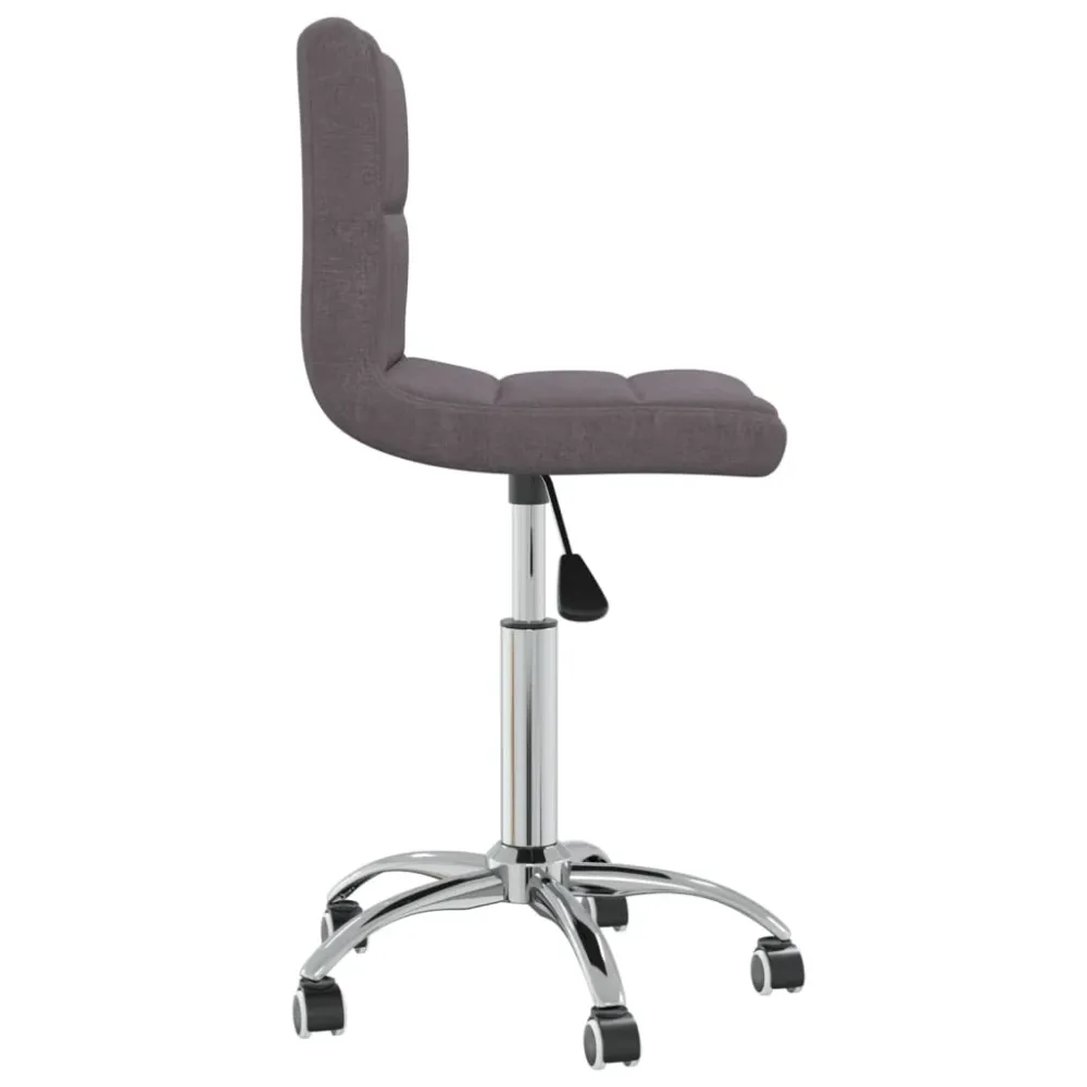 vidaXL Chaise pivotante de bureau Taupe Tissu