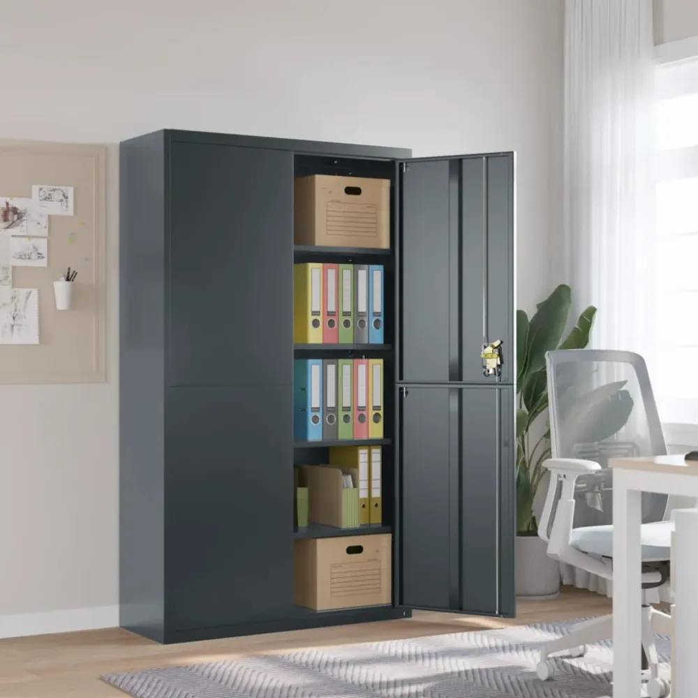 Classeur anthracite 105x40x180 cm acier vidaXL