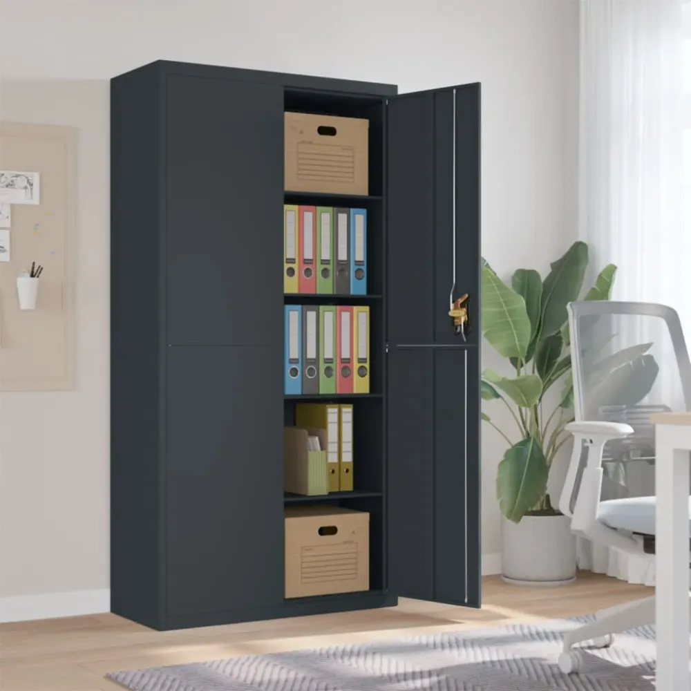 Classeur anthracite 90x40x180 cm Acier vidaXL