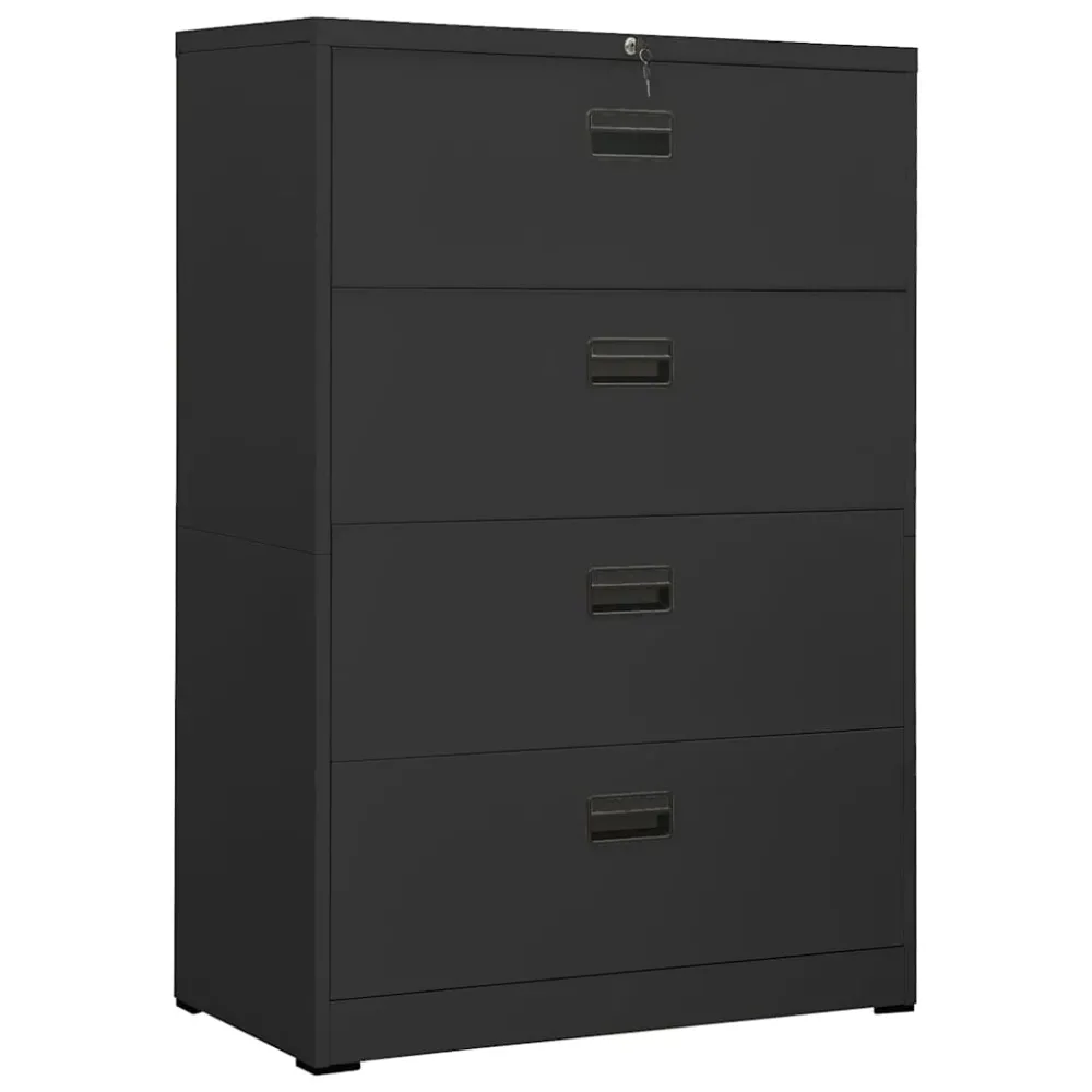 Classeur Anthracite 90x46x134 cm Acier vidaXL