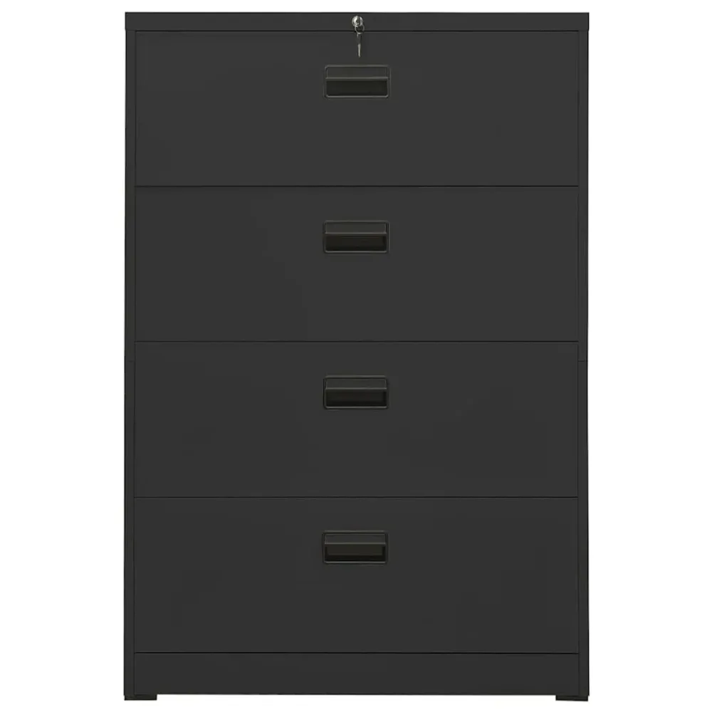Classeur Anthracite 90x46x134 cm Acier vidaXL