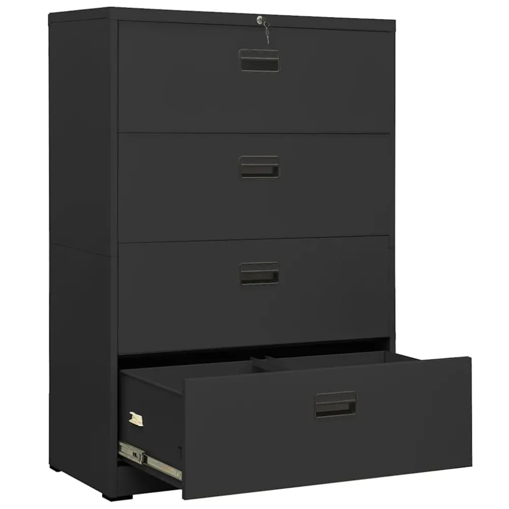 Classeur Anthracite 90x46x134 cm Acier vidaXL