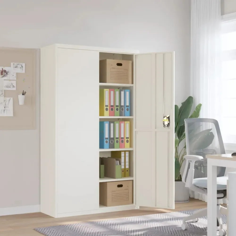 Classeur blanc 105x40x180 cm acier vidaXL