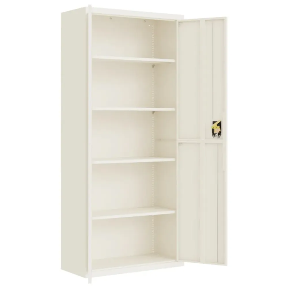 Classeur blanc 90x40x200 cm acier vidaXL