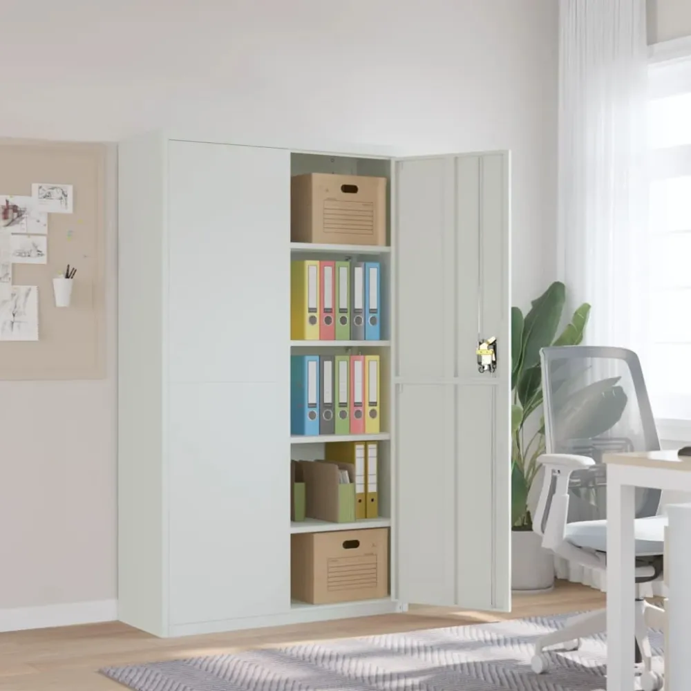 Classeur gris clair 105x40x180 cm acier vidaXL
