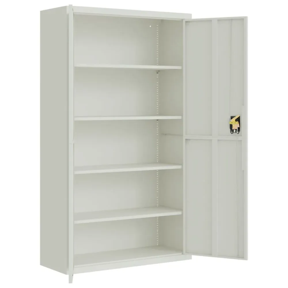 Classeur gris clair 105x40x180 cm acier vidaXL