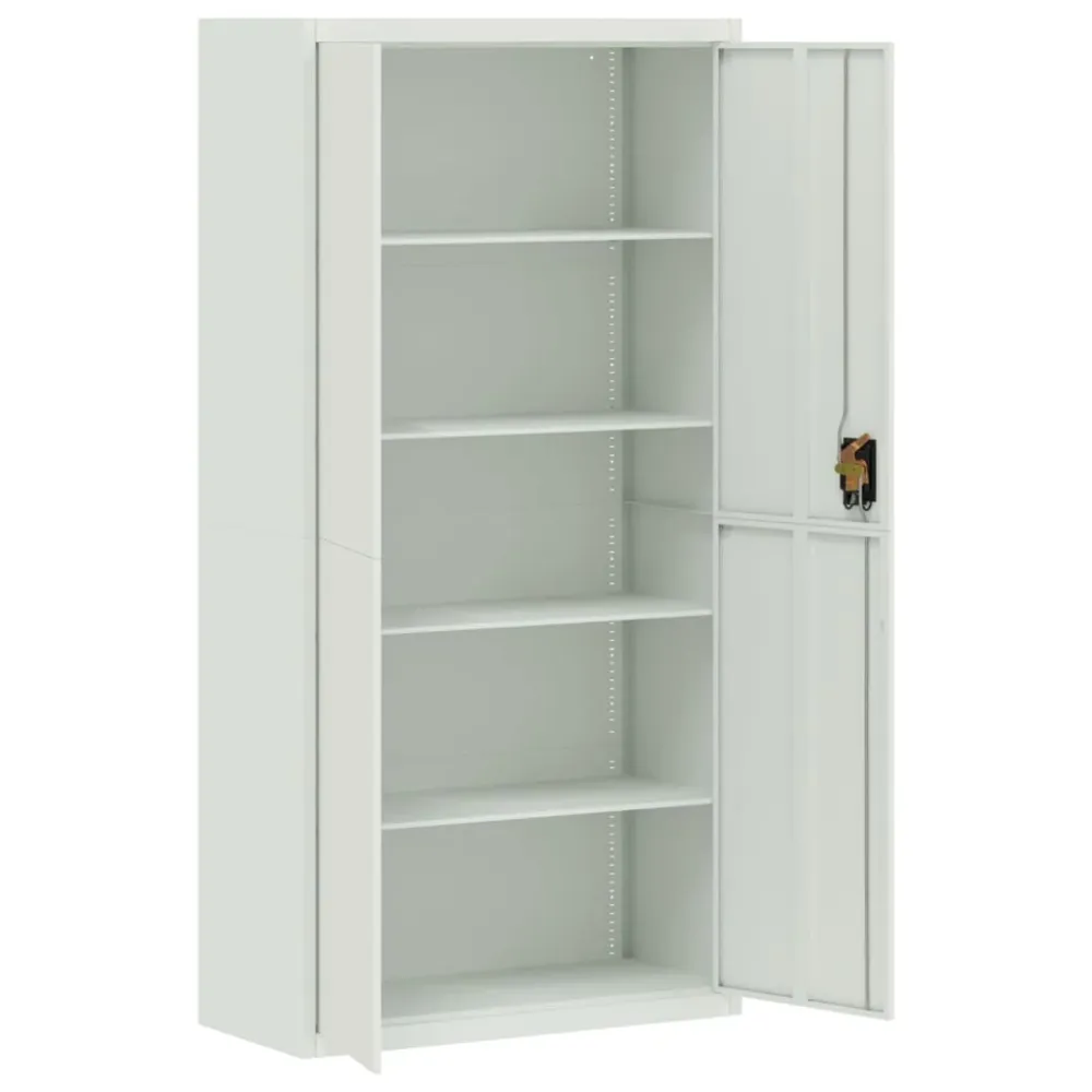 Classeur gris clair 90x40x180 cm acier vidaXL