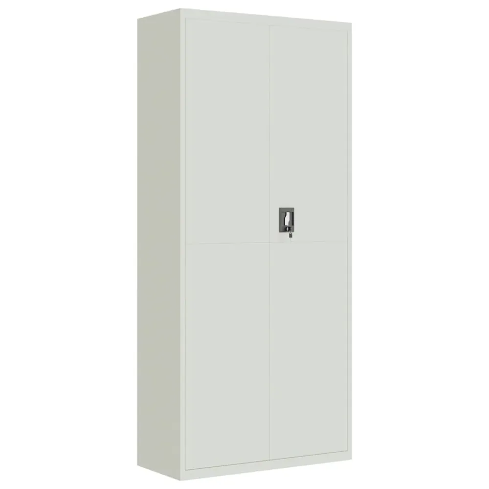 Classeur gris clair 90x40x200 cm acier vidaXL