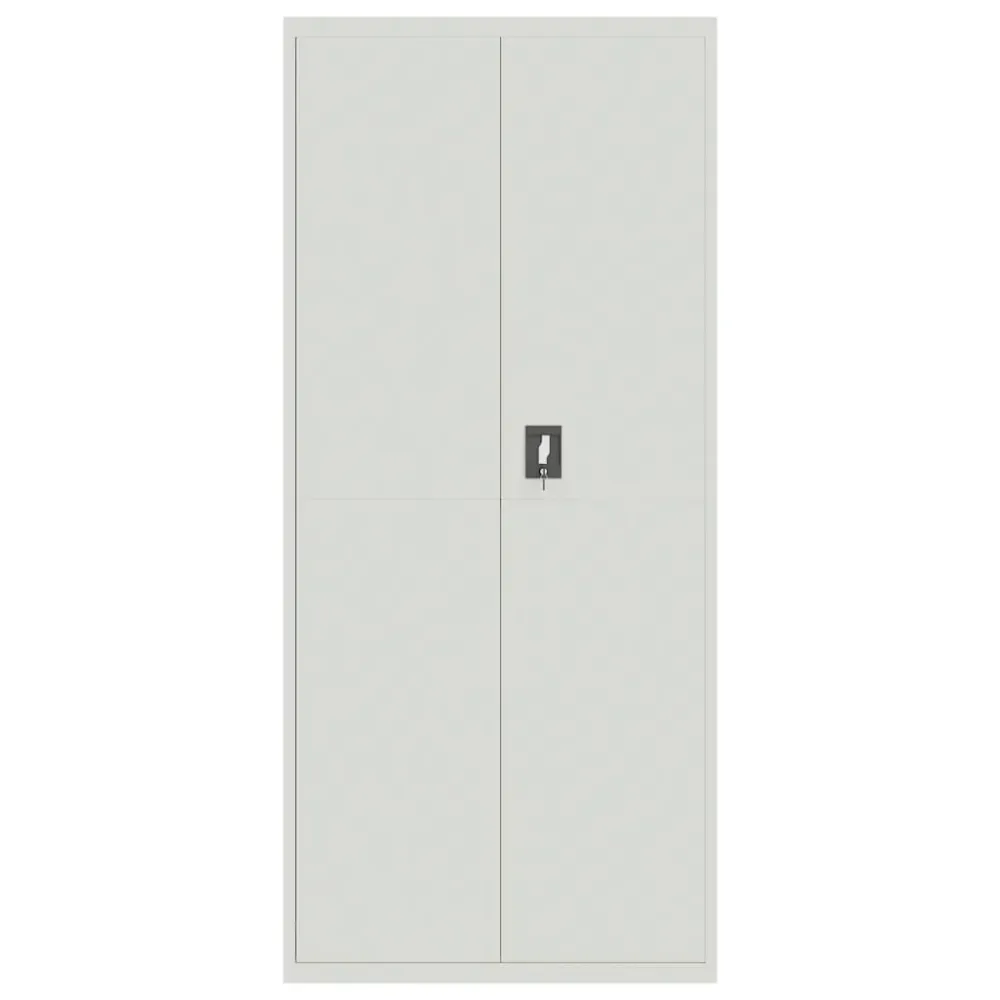 Classeur gris clair 90x40x200 cm acier vidaXL