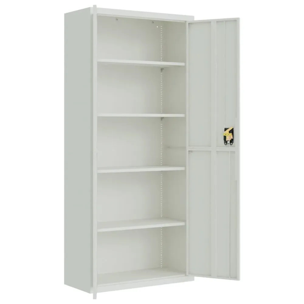 Classeur gris clair 90x40x200 cm acier vidaXL