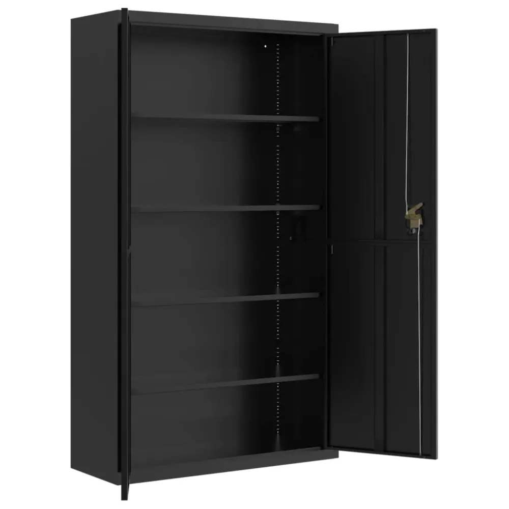 Classeur noir 105x40x180 cm acier vidaXL