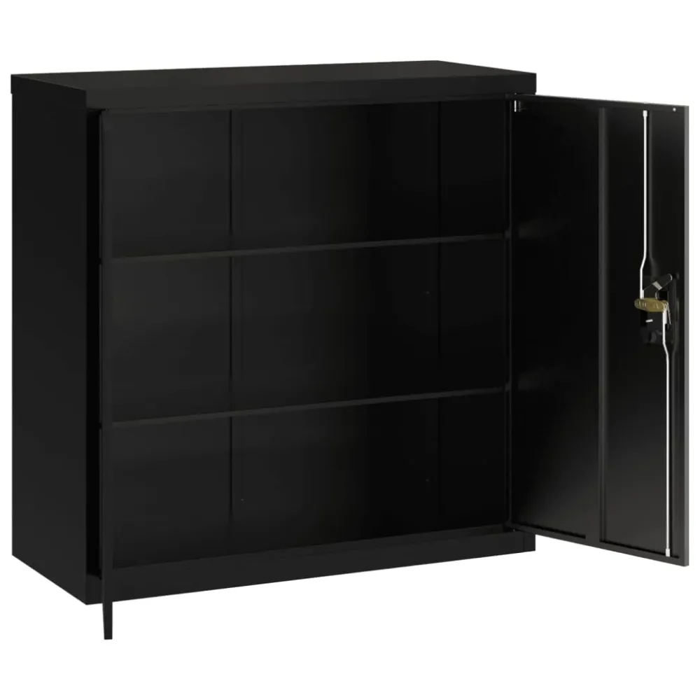 Classeur noir 90x40x90 cm acier vidaXL