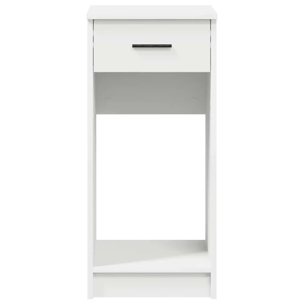 vidaXL Support de tour d'ordinateur avec tiroir blanc 35x45x77 cm