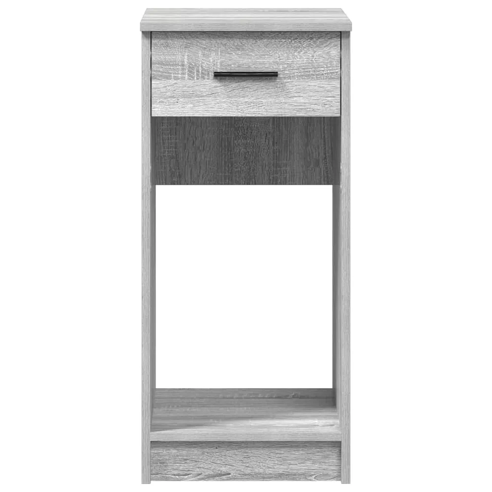 vidaXL Support de tour d'ordinateur et tiroir sonoma gris 35x45x77 cm