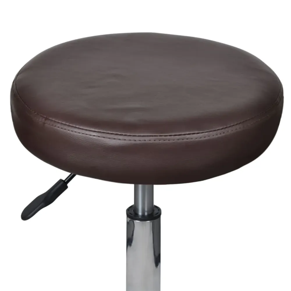 vidaXL Tabourets de bureau 2 pcs Marron 35,5x84 cm Similicuir