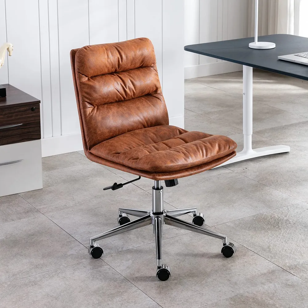 Wahson Chaise de Bureau, Fauteuil de Bureau Erconomique en Cuir PU Chaise Bureau Réglable en Hauteur, Fauteuil Bureau pour...