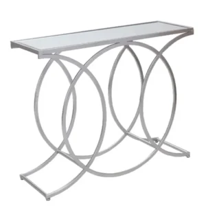 WJ Sampson Silver Circle Console Table