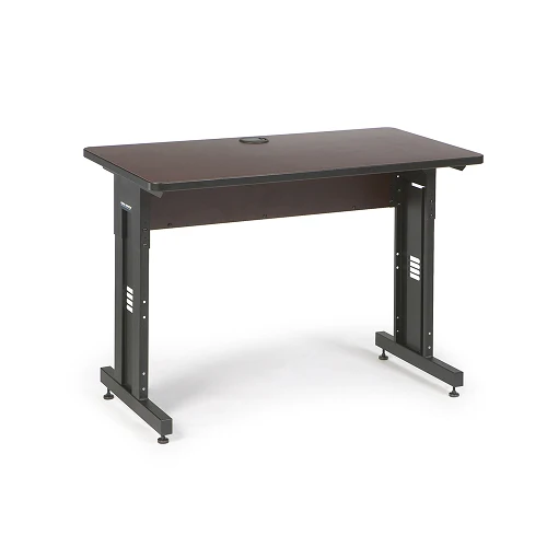 48" W x 24" D African Acajou Training Table 5500-3-004-24