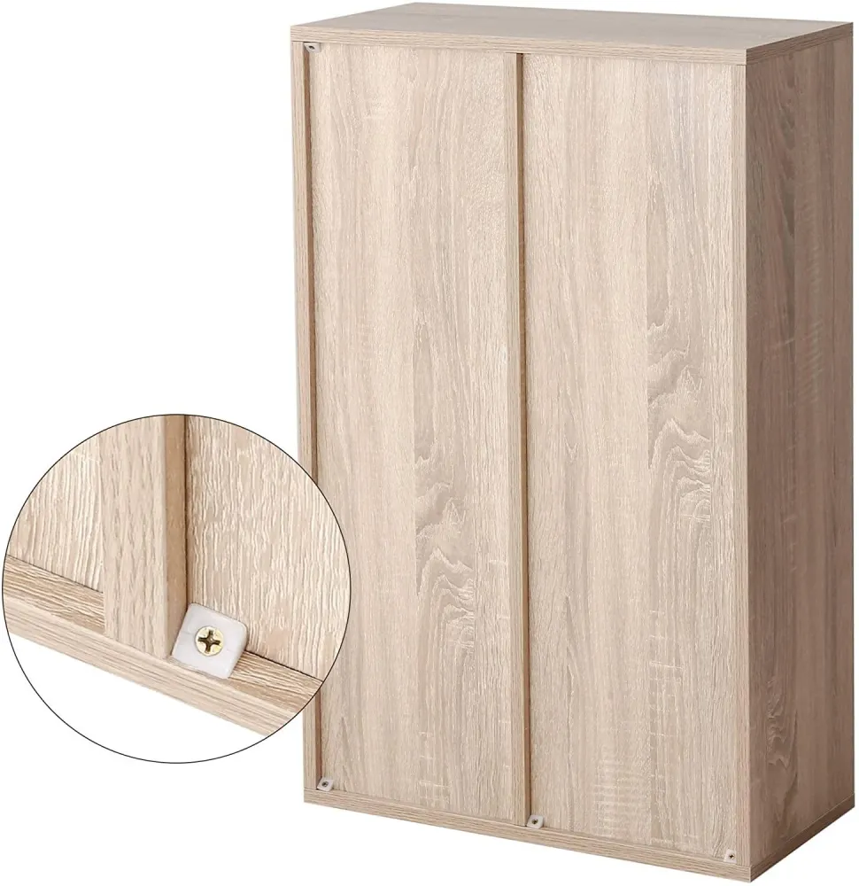 Bibliothèque à 5 niveaux casiers étagère de rangement colonne de rangement dimensions 50 x 24 x 80 cm (l x l x h) teinte c...