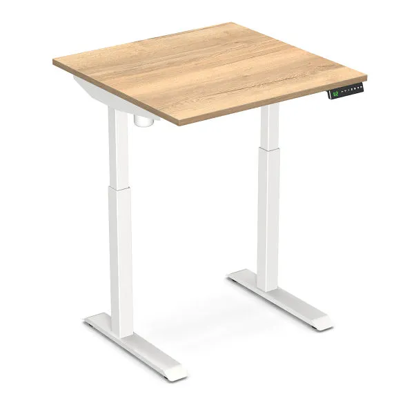 Bureau assis-debout Worktrainer StudyDesk (blanc / chêne naturel 80 x 80 cm) StD-s-white-no magasiner à bas prix