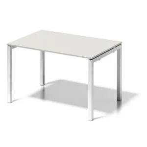 Bureau Bisley Cito structure en U hauteur fixe 730 mm H 19 x L 1200 x P 800 mm gris blanc/blanc signalisation DUF1208GW396...