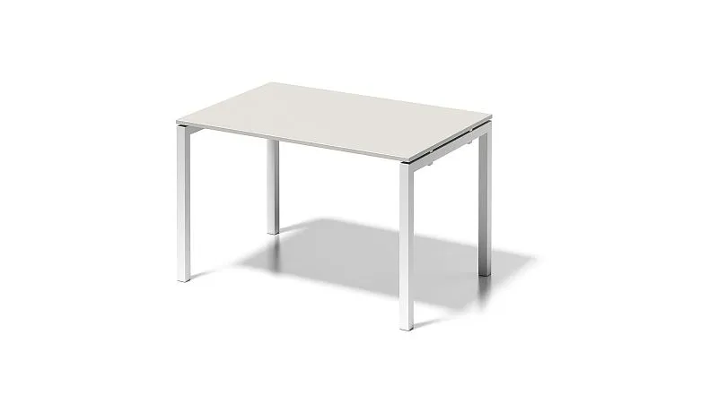 Bureau Bisley Cito structure en U hauteur fixe 730 mm H 19 x L 1200 x P 800 mm gris blanc/blanc signalisation DUF1208GW396...