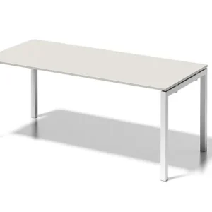 Bureau Bisley Cito structure en U hauteur fixe 730 mm H 19 x L 1800 x P 800 mm gris blanc/blanc signalisation DUF1808GW396...