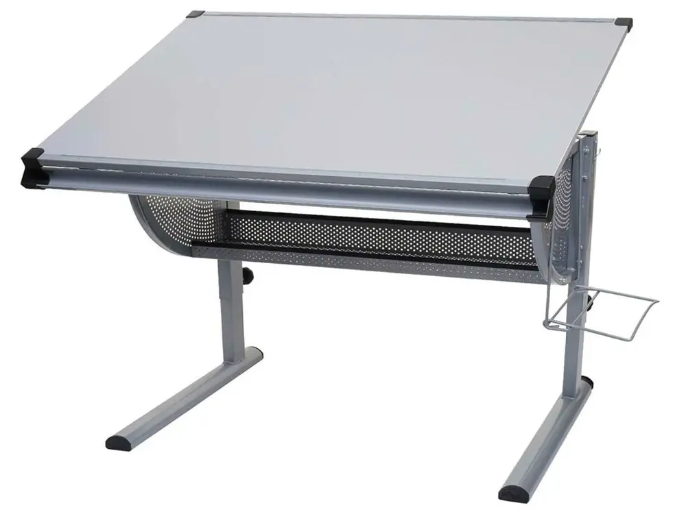 Bureau d'écolier Preston, gris avec 12 couleurs