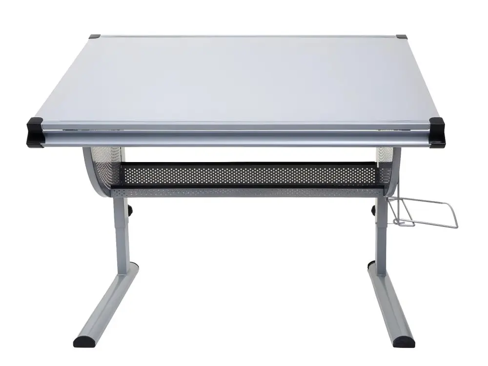 Bureau d'écolier Preston, gris avec 12 couleurs