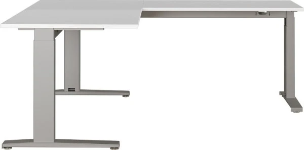 Bureau d'angle GERMANIA 8513 gris évident/argent 8513-583 commander à bas prix