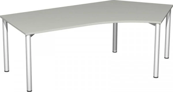 bureau geramöbel 135° droite hauteur fixe 2166x1130x720 gris évident/argent S-550316-LS acquérir à bas prix