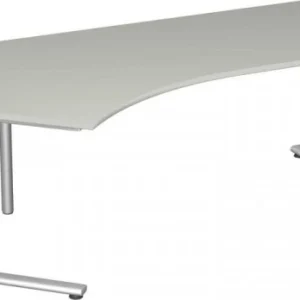 bureau geramöbel 135° gauche réglable en hauteur base C flex 2166x1130x680-820 gris évident/argent S-617315-LS se fournir...