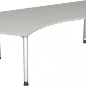 bureau geramöbel 135° gauche réglable en hauteur 2166x1130x680-800 gris évident/argent S-555315-LS magasiner à bas prix