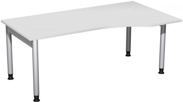 Bureau PC geramöbel droit réglable en hauteur 1800x1000x680-820 gris évident/argent N-657305-LS magasiner à bas prix