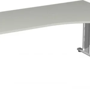 Bureau PC geramöbel droit réglable en hauteur base C flex 1800x1000x680-820 gris évident/argent S-617305-LS acquérir à bas...