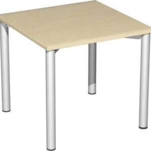 bureau geramöbel hauteur fixe 800x800x720 érable/argent S-550101-AS acquérir à bas prix