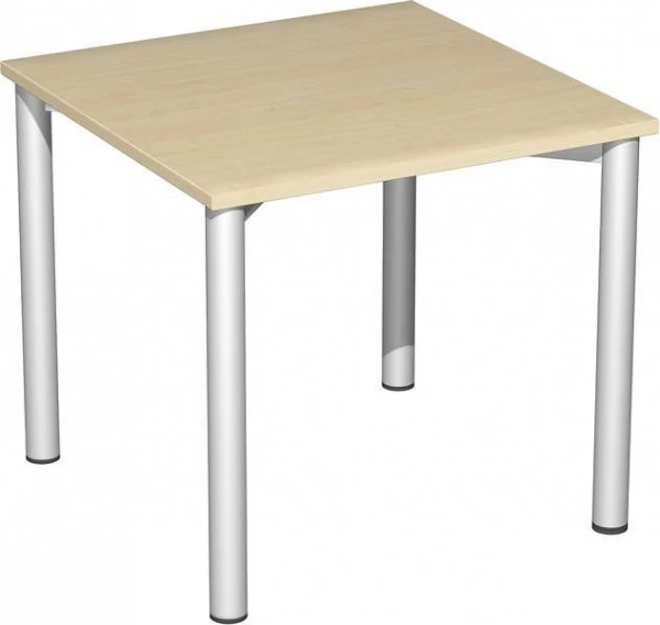 bureau geramöbel hauteur fixe 800x800x720 érable/argent S-550101-AS acquérir à bas prix