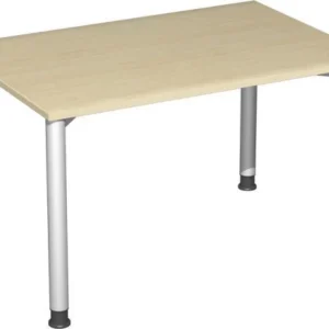 bureau geramöbel réglable en hauteur 1200x800x680-800 érable/argent S-555102-AS choisir à bas prix