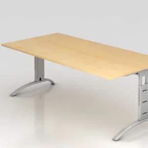 Bureau Hammerbacher pied C 200x100cm érable hauteur de travail 65 - 85 cm VFS2E/3/S commander à bas prix