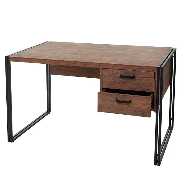 Bureau Mendler HWC-A27 bureau d'ordinateur 76x122x73cm structure 3D aspect chêne sauvage 60182+60183 se fournir à...
